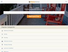 Tablet Screenshot of homeadvisor.com